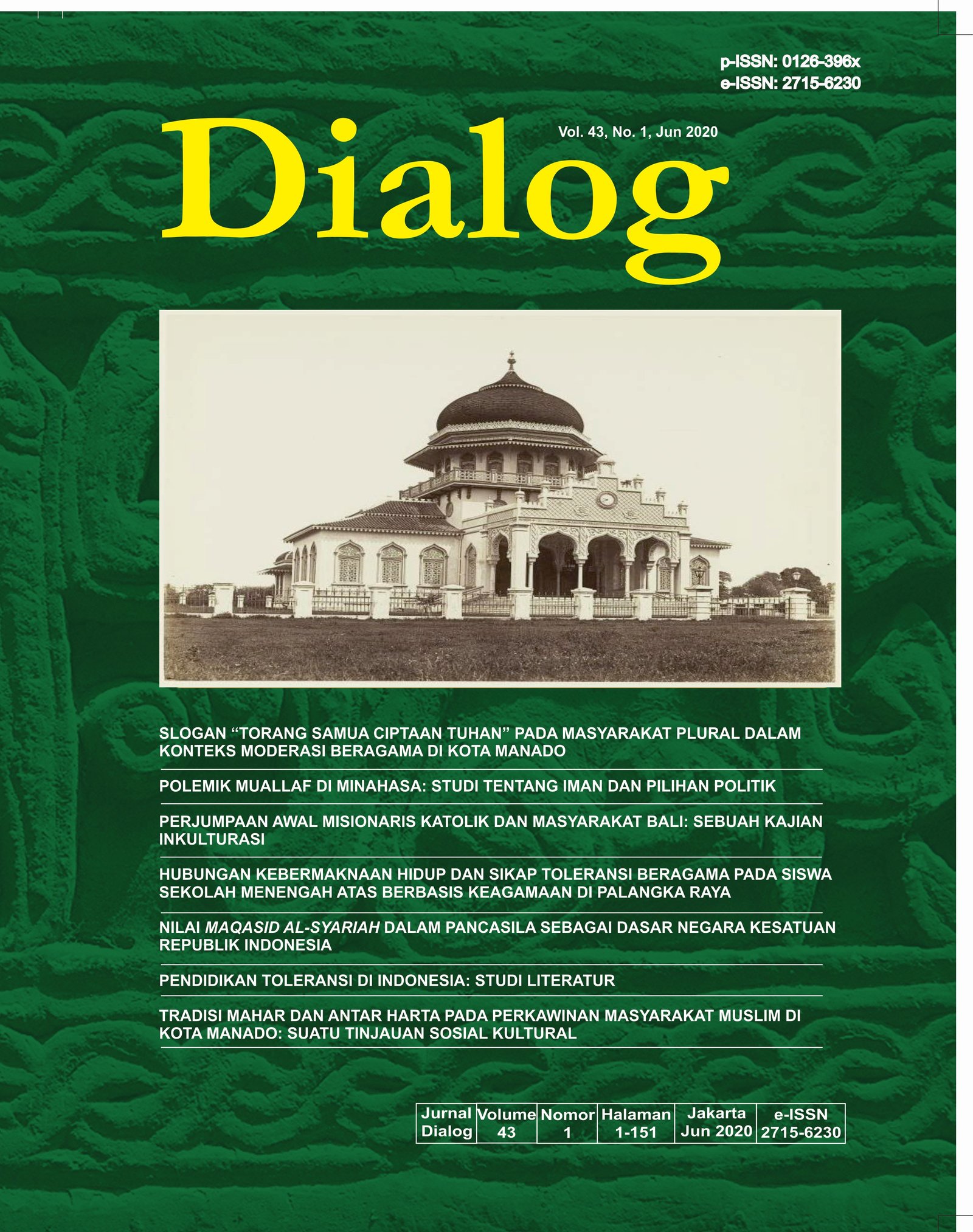Dialog, Volume 43, Nomor 1, Juni 2020